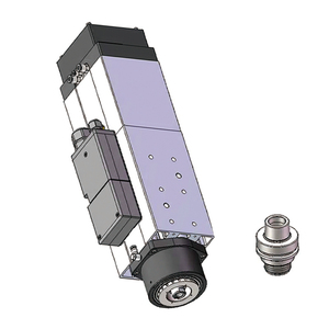 Moteur de broche CNC HQD haute vitesse 4,5 kW HSK63F refroidi par air avec ATC (Changeur d'outils automatique), entraînement par roulement, onduleur 220V/380V 4 phases - Product Image 6