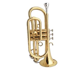 Fabricant vend si trompette plate <span class=keywords><strong>or</strong></span> <span class=keywords><strong>cornet</strong></span> instrument laiton jouant hameleon <span class=keywords><strong>cornet</strong></span> avec peinture de surface dorée - Product Image 2