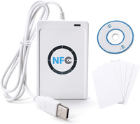 Pembaca/Penulis Kartu Pintar ACR122U Berkualitas Tinggi Konektivitas USB 13.56MHz NFC Pembaca Android 11 ISO 14443A hingga 8cm