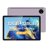 Tablet UNIWA de 11 Pulgadas con Android, WiFi 5, 4G LTE, 6+6GB de RAM, 128GB de ROM, Pantalla IPS, Procesador MTK Octa Core, Red GSM, Cámara Dual, Entretenimiento, 12GB