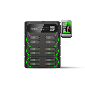 Máy cho thuê pin dự phòng di động 12 ngăn, sạc nhanh, tích hợp hệ thống cho thuê và máy bán hàng tự động. - Product Image 6