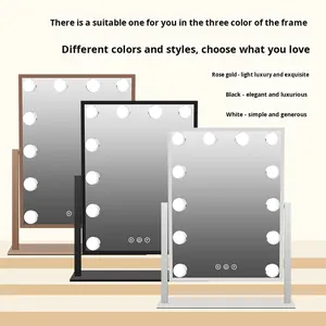 <span class=keywords><strong>Miroir</strong></span> avec lumière - <span class=keywords><strong>Miroir</strong></span> de maquillage de bureau intelligent Hollywood, éclairage spécial pour les maquilleurs, <span class=keywords><strong>miroir</strong></span> ultra-lumineux - Product Image 4