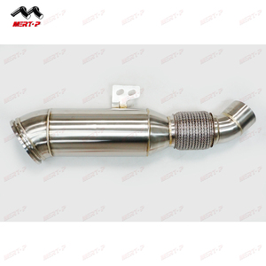 Mertop 5.0'' pour G30 B58 Downpipe en acier inoxydable 304 finition brossée pour modèles 340i/440i/540i/640I/740I 200 cellules sans voyant d'avertissement <span class=keywords><strong>moteur</strong></span> - Product Image 6