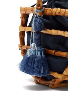 Delle donne Borsa di Bambù Handmade Cestino <span class=keywords><strong>Nido</strong></span> di Grandi Dimensioni Sacchetto di Hollow Tote Lanterna Borsa Da Spiaggia - Product Image 2