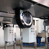 Sécheur à air pulsé vibrant en acier inoxydable |    Sécheur à fréquence variable pour ligne de production de granulation et de recyclage de plastique