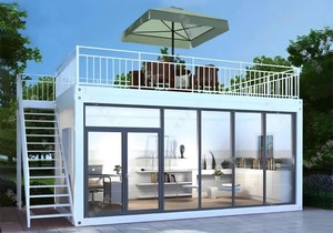 Casa Contenedor Prefabricada Estándar Americana Tiny Living, Cobertizo de Acero para Café/Garaje con Dormitorio para Edificio de Oficinas - Product Image 6