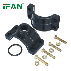 Customized Pn16 Pn10 Plastic PP Pipe Fittings Clamps Clips Saddle Clamp Pipe Fitting - Product Image 4