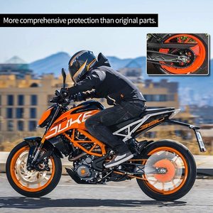 XXUN 오토바이 후면 체인 커버 가드 스프로킷 전송 장식 커버 KTM DUKE125 <span class=keywords><strong>200</strong></span> 250 390 RC200 390 부품 - Product Image 3