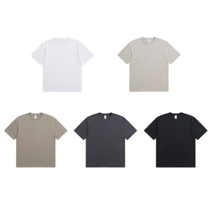 เสื้อยืดผู้ชายคุณภาพสูง ขายส่ง ผ้าฝ้าย 100% เสื้อยืดเปล่าเนื้อหนา สไตล์ลำลอง พิมพ์ลายโลโก้ตามสั่ง - Product Image 2