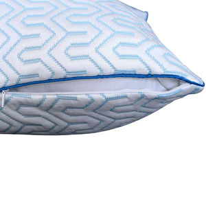 Tamaño de la Reina 2 Set de hielo cubierta de seda bien abajo alternativa de almohada de la cama - Product Image 5