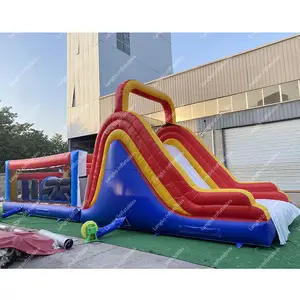 अनुकूलित inflatable खेल किराए पर लेने के लिए inflatable बाधा कोर्स inflatable उछाल वाले बाधा