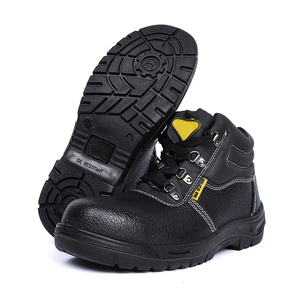 Bottes <span class=keywords><strong>de</strong></span> sécurité <span class=keywords><strong>pour</strong></span> la construction, embout en acier, anti-perforation, cuir pleine fleur, semelle intérieure respirante, semelle en PU, résistantes à l'huile, été, unisexe, travail - Product Image 6