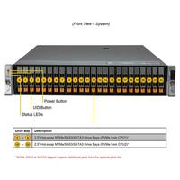 Serveur en rack 2U SYS-221H-TN24R, double processeur Intel Xeon Scalable LGA-4677, 32 DIMM, 8 To DDR5 RECC, PCIe 5.0 NVMe, serveur de virtualisation et d'IA