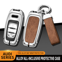 Coque de clé de voiture en métal dur en alliage de zinc pour Audi A1 A3 8V A4 B8 B9 A5 A6 C7 A7 A8 Q3 Q5 Q7