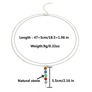 Collar de Piedras Naturales con Constelaciones del Zodiaco, Cadena de Acero Inoxidable, Colgante de Sodalita y <span class=keywords><strong>Amatista</strong></span> - Product Image 5