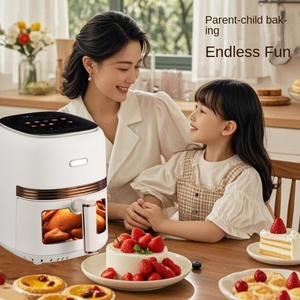 Vente directe usine : Friteuse à air numérique intelligente 4,5 L avec commande tactile, pour une cuisson saine, appareil de cuisine électrique en plastique pour le marché allemand et français - Product Image 5