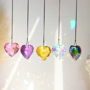 Pembuat pelangi ornamen bola kaca gantung penangkap matahari jendela rumah taman kristal warna-warni penangkap matahari - Product Image 4