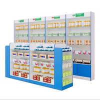 Vitrine d'exposition pour clinique pharmaceutique SEM-M-001 avec écran LED, construction robuste pour la prescription de médicaments occidentaux