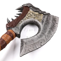 Espada de Dos Manos Gorehowl, Arma de Grommash Hellscream de World of Warcraft, Totalmente Metálica