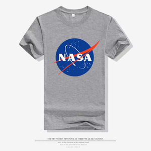 T-shirt casual in cotone con stampa Galaxy Earth dell'astronauta americano della <span class=keywords><strong>NASA</strong></span>, girocollo, mezza manica, vestibilità ampia, per coppia, top sportivo - Product Image 5
