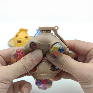Hot Sale Novelty TPR Hand Grenade Grape Knead Water <b>Bead</b> Soft Slow Rebound Stretch Squeeze Stress Relief Squishy Toys for Kids - Product Image 3