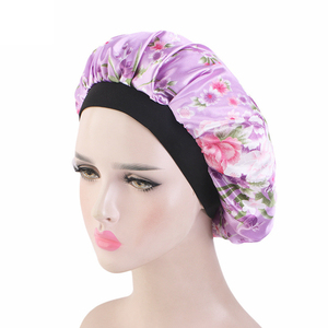 <span class=keywords><strong>Bonnet</strong></span> de douche imperméable en satin extra large avec bande élastique pour femmes <span class=keywords><strong>bonnet</strong></span> de <span class=keywords><strong>bain</strong></span> léopard réutilisable surdimensionné vente en gros - Product Image 5