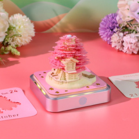 Calendrier quotidien 365 jours Sakura Tree House, bloc-notes 3D personnalisé, artisanat en papier, bloc-notes, papeterie, articles cadeaux d'anniversaire de luxe pour enfants