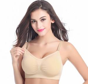 Sujetador de lactancia prémium sin costuras para mujer con copas desmontables con una sola mano, inalámbrico, para <span class=keywords><strong>maternidad</strong></span> y lactancia, precio al por mayor - Product Image 1