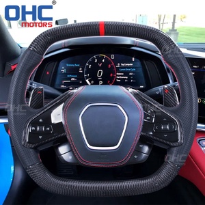 Volant en fibre de carbone de style à la mode pour 2020 <span class=keywords><strong>2021</strong></span> Chevrolet <span class=keywords><strong>Corvette</strong></span> C8 Volant Ohc Moteurs - Product Image 4