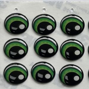 ملصق لاصق عالمي قابل للتخصيص من البلاستيك الأخضر لعيون اللعب ملصق خاص مخصص لسلسلة عذاب الإيبوكسي للملصقات والتغليف - Product Image 3