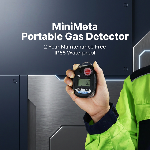 SYU MiniMeta Portable Gas Detector CO H2S O2 Optional 2Y Battery Maintenance Free Gas Analyzers Petrochemical Safety
