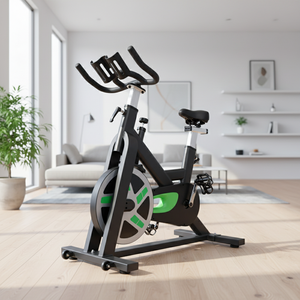 Bicicleta de Ciclismo Fija de Acero Inoxidable, Uso Comercial y Doméstico, Control Magnético, Silenciosa, para Ejercicios Cardiovasculares, Carga Máxima de 150 kg - Product Image 1