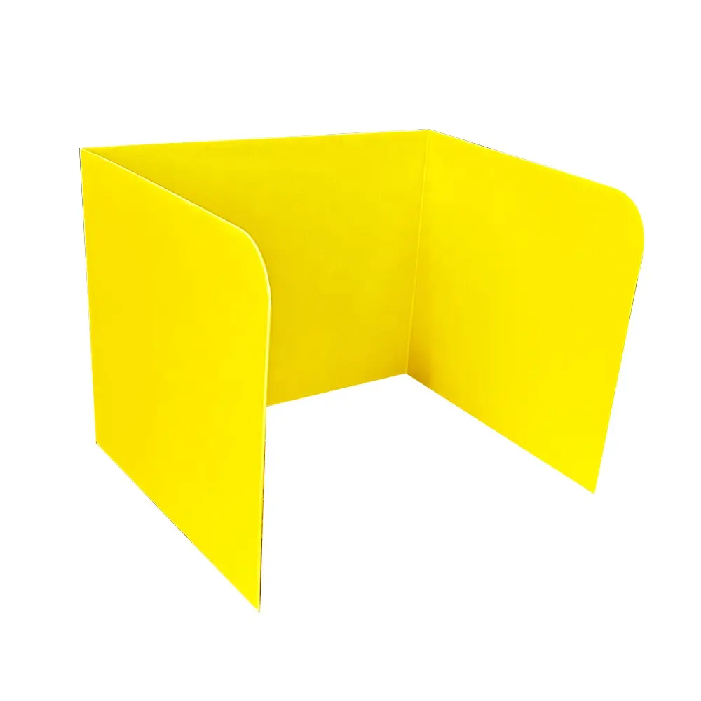 Yellow PP corrugated plastic hollow sheet of 2mm polypropylene plastic sheets for Privacy Board