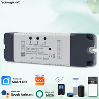 Module de relais RF 433 MHz à 2 canaux pour interrupteur intelligent Wi-Fi, télécommande sans fil, automatisation, prêt à être expédié directement de l'usine