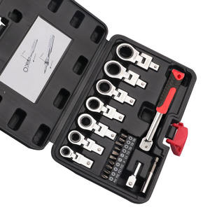 8 pièces/ensemble clé à cliquet à tête flexible ensemble clé interchangeable cliquets tournevis ménage multifonctionnel matériel outils - Product Image 1