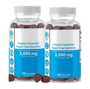 Manufacturer custom cinnamon ceylon healthcare supplement wholesale private label immune system support cinnamon gummies candy