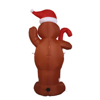 Décoration de jardin de Noël exclusive transfrontalière, homme en pain d'épices gonflable de 15 m en polyester, Chine HC-SD-70011
