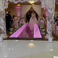 Piste de danse lumineuse effet miroir 10x10 16x16 20x20
