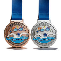 Médailles de natation personnalisées Or Argent Bronze – Récompenses sportives – Fournisseur d'usine – Médailles métalliques personnalisées pour les tournois