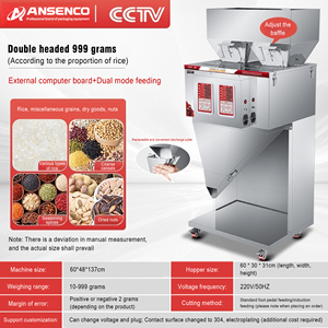 Machine de remplissage électrique entièrement automatique à grande capacité pour sacs en plastique, haute productivité pour granulés, poudres, noix, riz - Product Image 5