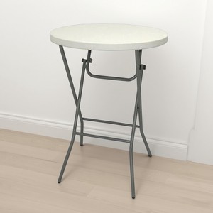 Gran oferta, venta al por mayor, fiesta moderna, banquete, evento, boda, exterior, plegable, de plástico, comedor, mesa plegable, mesa redonda de cóctel - Product Image 1