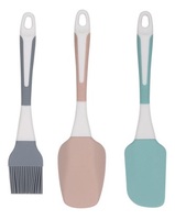 Ensemble de spatules en silicone 3 pièces spatules en caoutchouc de qualité alimentaire pour la cuisson et le mélange résistant à la chaleur et antiadhésif passe au lave-vaisselle