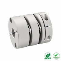 Accouplement flexible à double diaphragme à jeu nul de haute précision pour servomoteur, diamètre de trou de 20 mm, 19000 tr/min