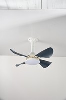 Ampoule de ventilateur LED à changement de couleur 48W E27 B22 Socket Ventilateur de plafond avec lumières Amovible 6 pales Contrôle mural