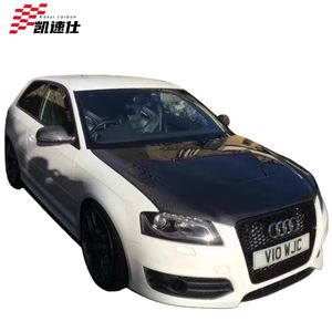 Para <span class=keywords><strong>Audi</strong></span> <span class=keywords><strong>A3</strong></span> 8P 2010, Rejillas de Ventilación de Fibra de Carbono Regular/Forjada, Cubierta del Motor, Capó, Kit de Carrocería - Product Image 1