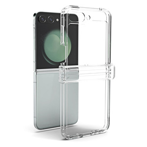 Transparent <strong>Clear</strong> Ring Buckle Magnetic Wireless Charging Shockproof Phone <strong>Case</strong> Cover for Samsung Galaxy Z Flip 7 <strong>6</strong> 5 4 3 - Product Image 2