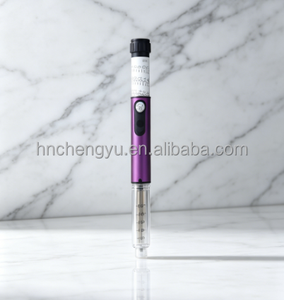 Pluma inyectora metálica reutilizable de alta resistencia 80IU con cartucho líquido de 3ml, tapa de aluminio y logotipo personalizado para administración de insulina - Product Image 4