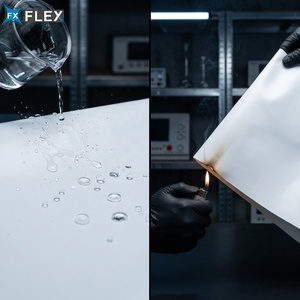 Bâche ignifuge FLFX NFPA 701 850GSM enduite de PVC |   <span class=keywords><strong>Tissu</strong></span> PVC robuste anti-UV et imperméable pour chapiteau d'événement - Product Image 1
