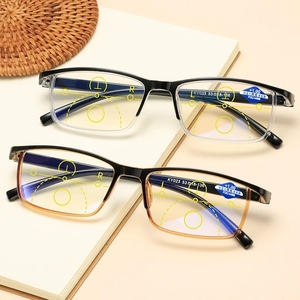 Gafas de lectura de luz azul para leer, lentes de lectura antifocales, antibloqueo de luz azul, multienfoque, de uso lejano y casi Dual - Product Image 1