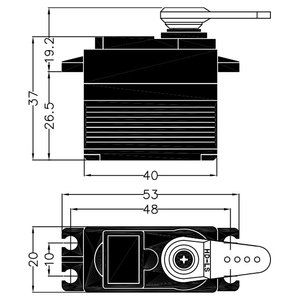 Servo HiTec HS-7980TH de Alto Voltaje, Mega Torque, Engranaje de Titanio, Sin Núcleo, Ultra Premium, 44kg.cm, 78g, Piezas de Hobby RC para Aviones y Autos - Product Image 6